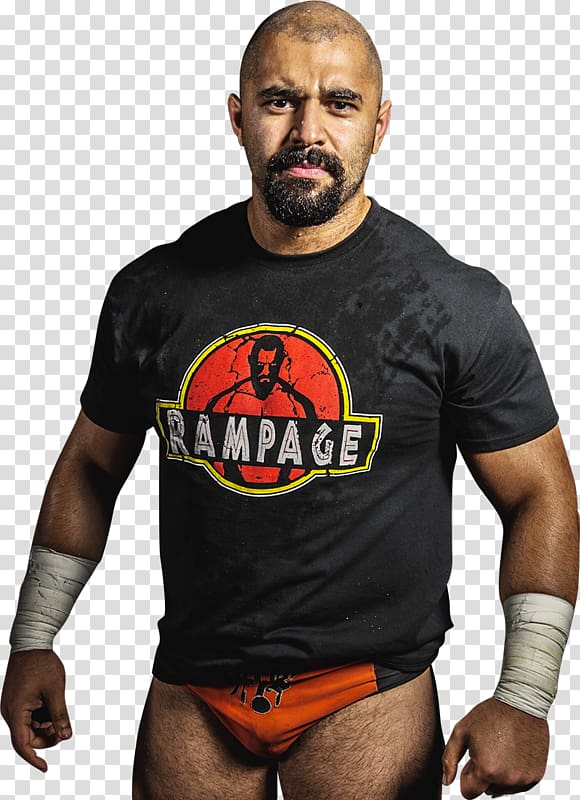 Rampage Brown T-shirt Defiant Wrestling Under Armour Punisher Compression Shirt, tshirt transparent background PNG clipart