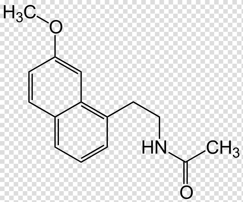 Melatonin Chemical structure Hormone Chemical compound, formula 1 transparent background PNG clipart