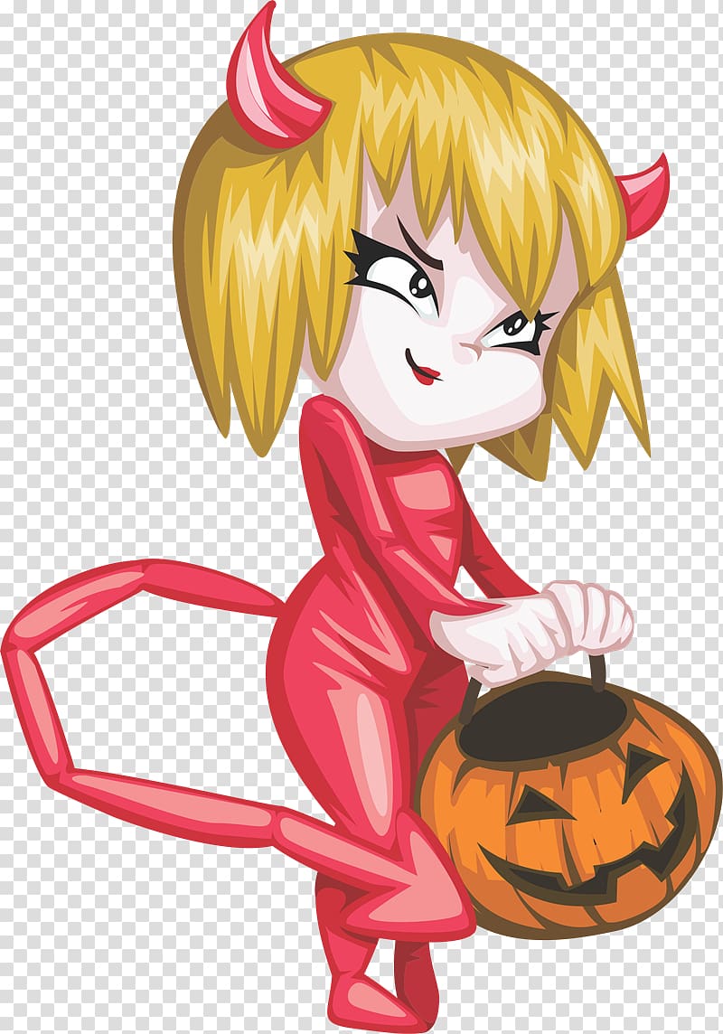 Halloween Candy pumpkin , devil transparent background PNG clipart