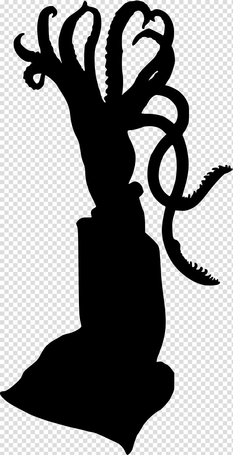 Giant squid Silhouette , squid transparent background PNG clipart