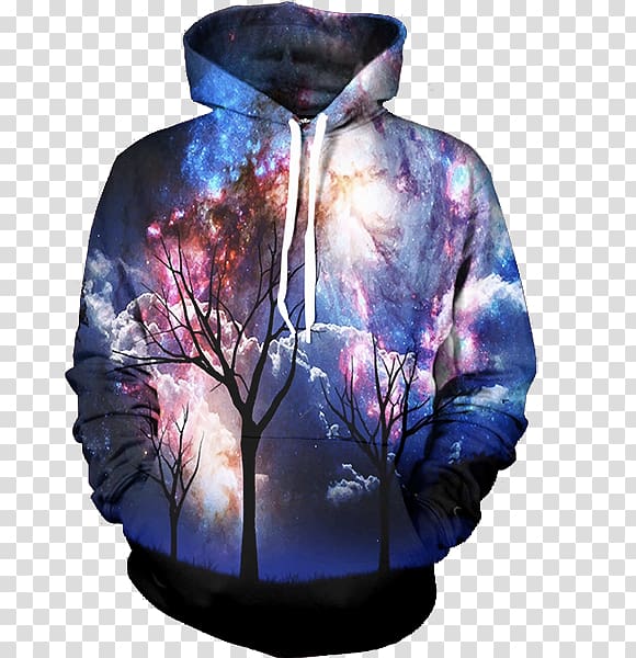 Hoodie Sleeve Outerwear Jacket, night sky transparent background PNG clipart