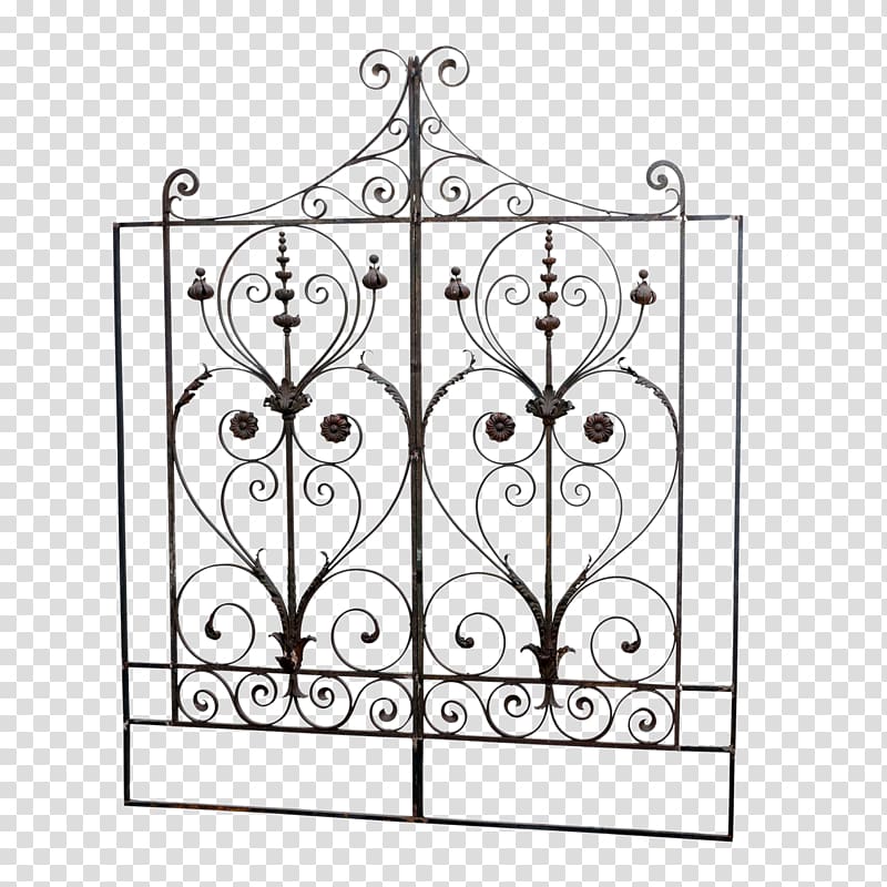 Headboard Bed frame Gate Door, iron gate transparent background PNG clipart