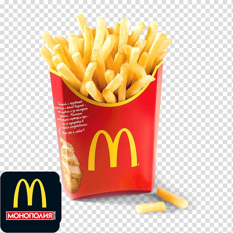 French fries McDonald\'s Big Mac Fast food Happy Meal, barbecue transparent background PNG clipart