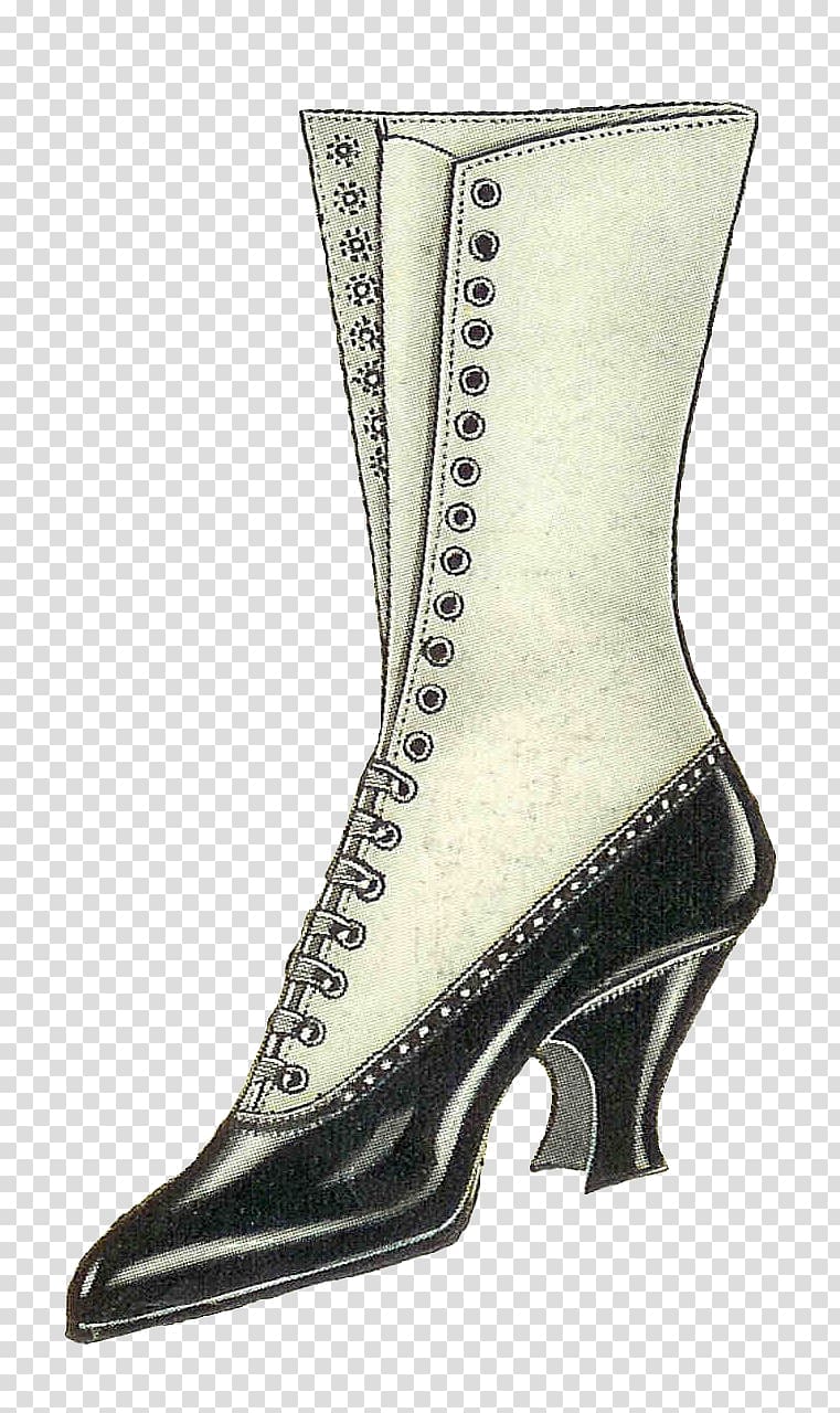 Shoe Boot Vintage clothing Antique , Retro boots transparent background PNG clipart