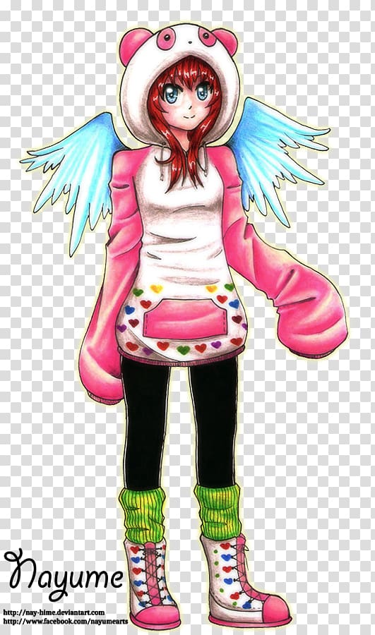 Illustration Legendary creature Pink M Costume Supernatural, anime capuz transparent background PNG clipart