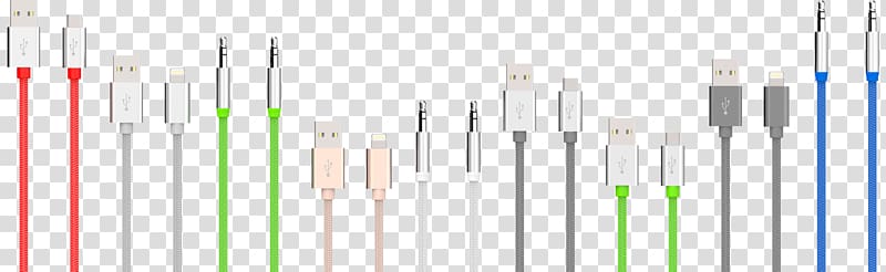 Electrical cable Color Audio and video interfaces and connectors USB Lightning, color line transparent background PNG clipart