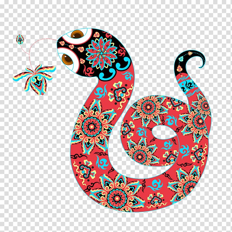 Snake Chinese New Year Cartoon, snake transparent background PNG clipart