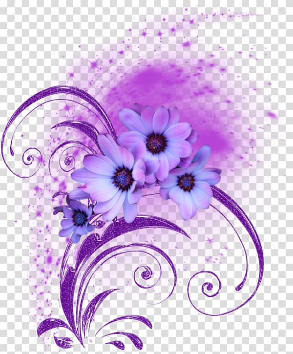 Flower, violet transparent background PNG clipart