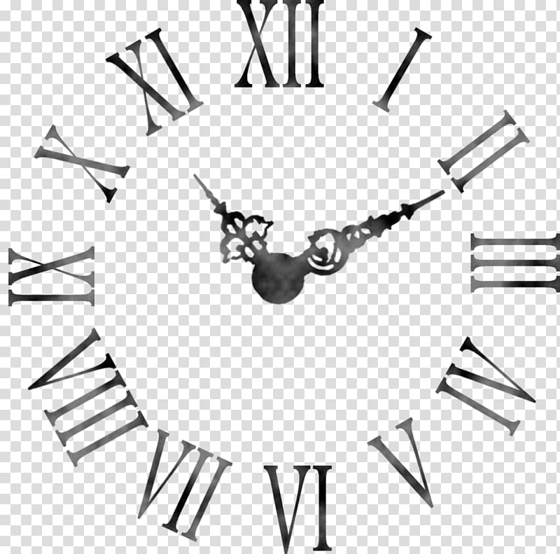 black analog clock displaying 11:10, Clock face Roman numerals Wall Table, time transparent background PNG clipart
