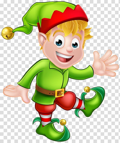 Santa Claus Christmas elf The Elf on the Shelf , christmas flowers transparent background PNG clipart