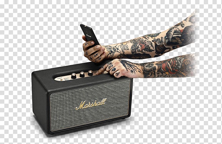 Marshall Stanmore Loudspeaker Marshall Amplification Wireless speaker Bluetooth, rock bass grill transparent background PNG clipart