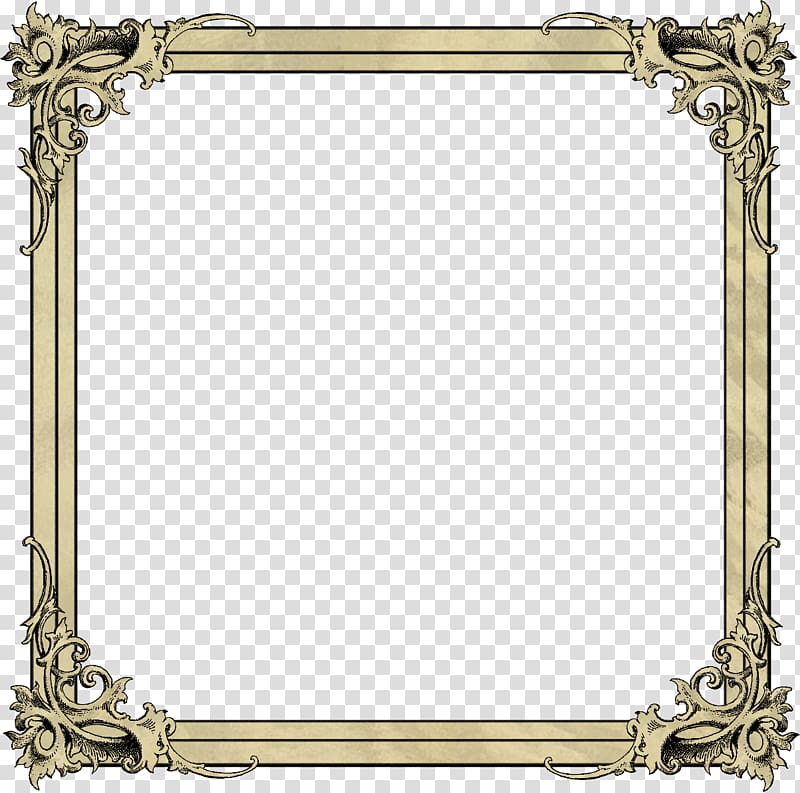 Rectangular brown floral background template, Frames , Empty Frame ...