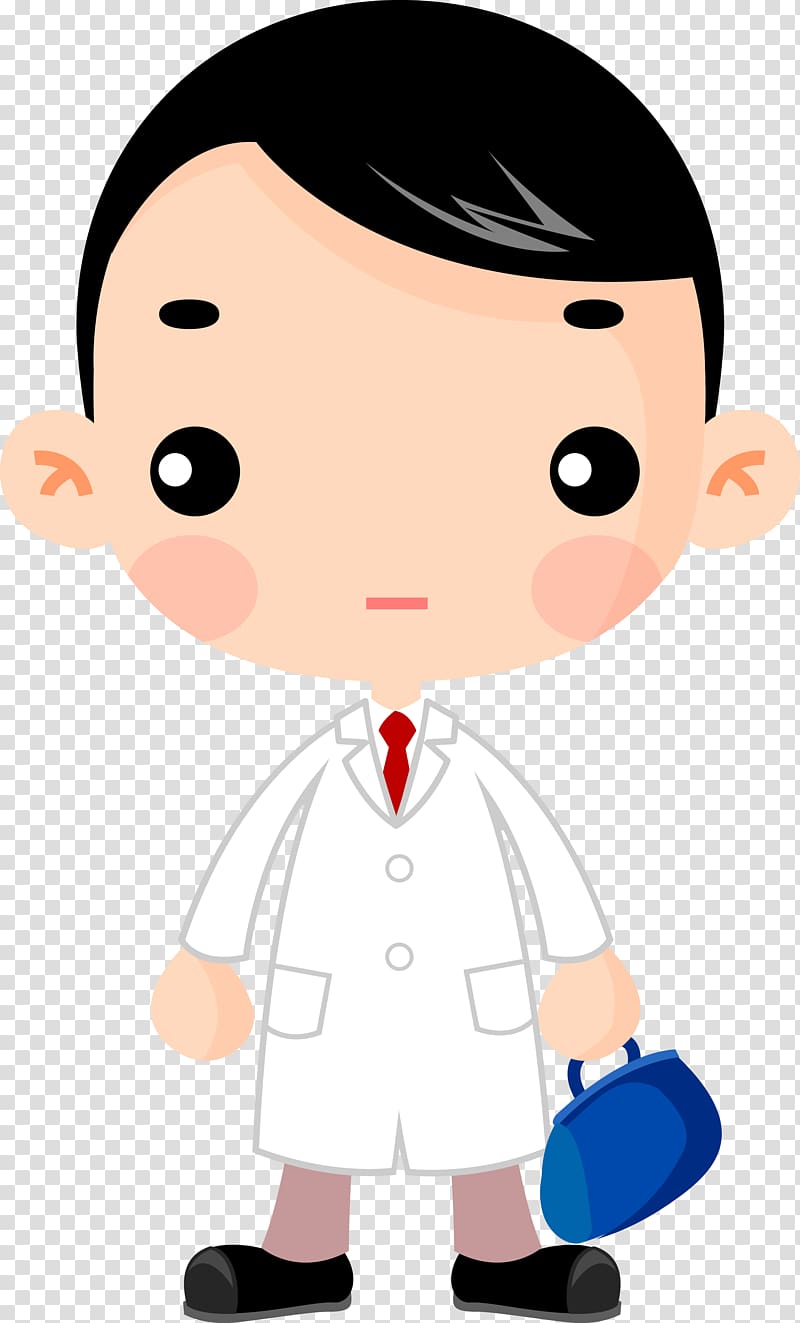 Physician Cartoon, Cartoon doctor transparent background PNG clipart