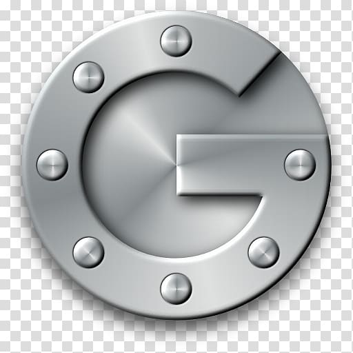 silver Google logo , wheel metal material rim, Google Authenticator transparent background PNG clipart