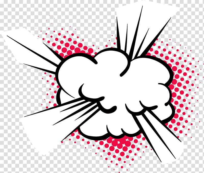 white cloud , Explosion Cartoon , cloud comics explosion transparent background PNG clipart