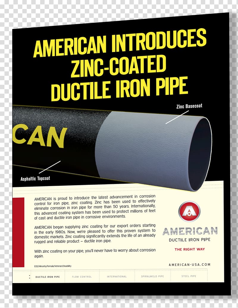 Ductile iron pipe Cast iron pipe Advertising, design transparent background PNG clipart