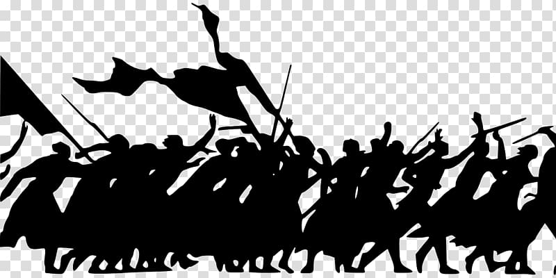 silhouette of people, War , crowd transparent background PNG clipart