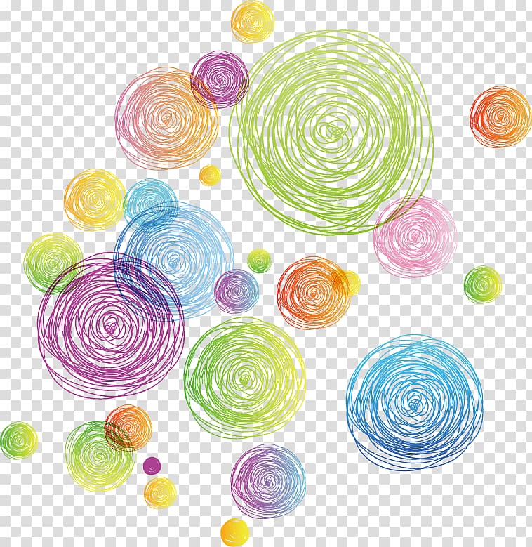 Euclidean Circle Line, Colorful abstract geometric circle line, illustration of polka-dots transparent background PNG clipart