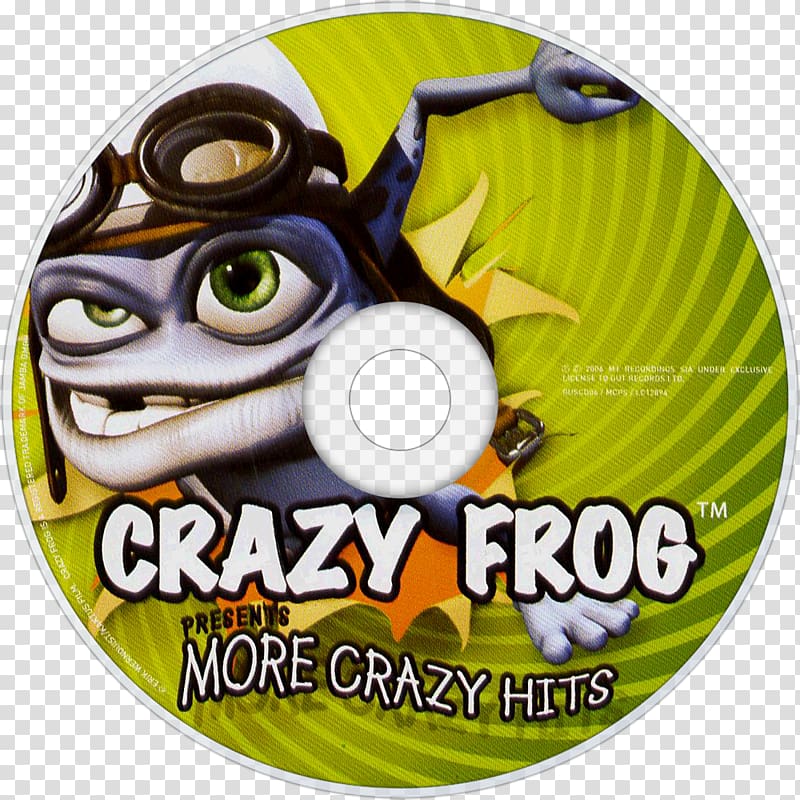 Crazy Frog Axel F Sticker Crazy Winter Hits 2006 PNG - amphibian