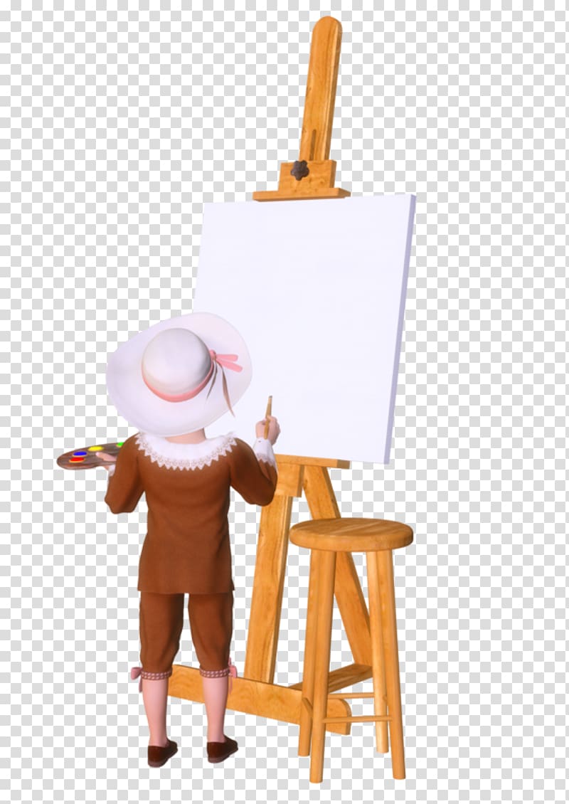 Easel Drawing Painting Painter Art, tube transparent background PNG clipart