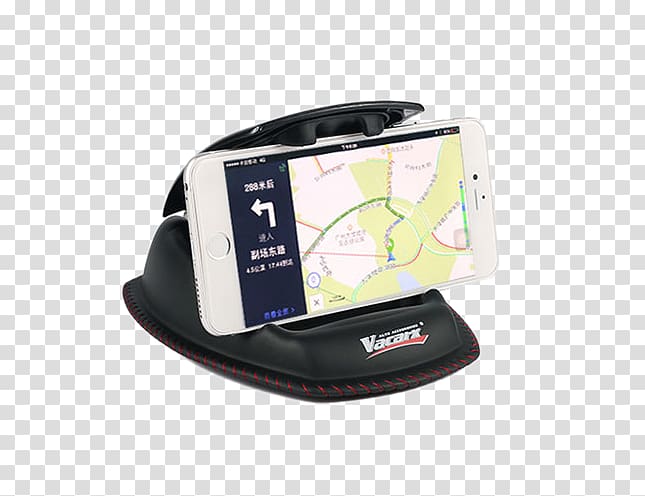 Car Multimedia, Leather car phone holder transparent background PNG clipart