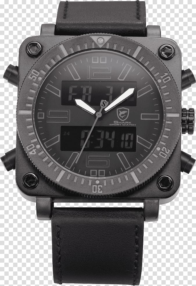 SHARK Sport Watch Quartz clock Mohan Hardware Watch strap, watch transparent background PNG clipart