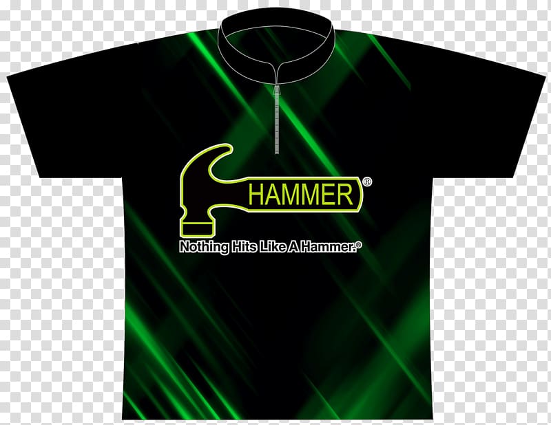 T-shirt Hammer Bowling Bowling Balls Bowling shirt, T-shirt transparent background PNG clipart