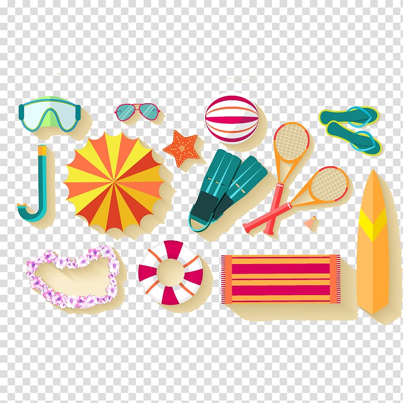 accessory , Beach Summer vacation , Great beach vacation background element material transparent background PNG clipart