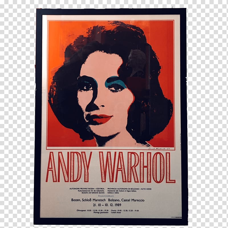 Elizabeth Taylor Liz Taylor The Andy Warhol Museum Pop art, andy warhol transparent background PNG clipart