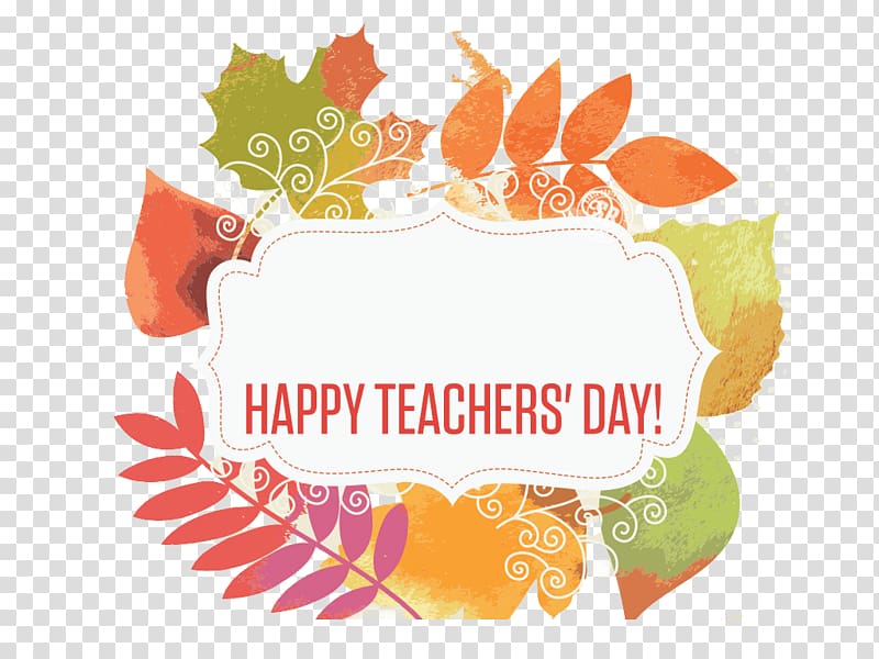 white and green background with text overlay, World Teachers Day How to Make Greeting Cards with Children, Teacher\'s Day Thanksgiving wreath decoration transparent background PNG clipart