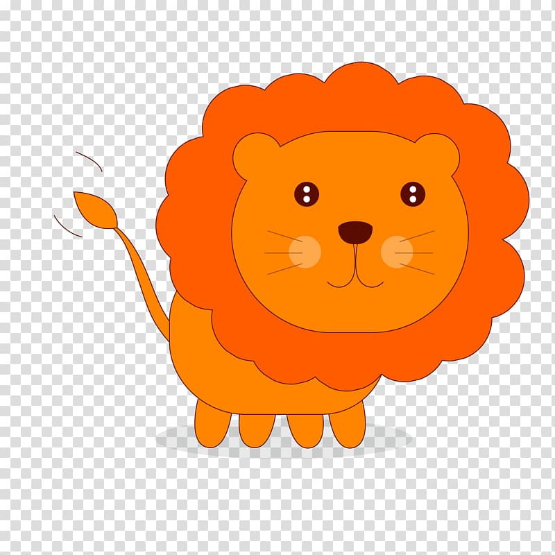Lion Cartoon Comics, Cute cartoon lion material transparent background PNG clipart