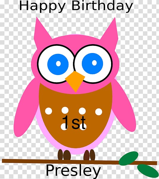 Owl Beak Birthday Party , pink owl transparent background PNG clipart