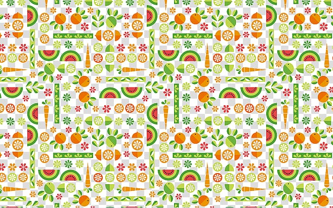 Cartoon , Fruit pattern of small floral pattern element transparent background PNG clipart