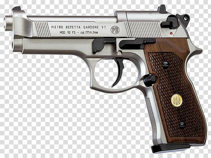 Beretta 92 Air gun Airsoft Guns Pistol, pistola transparent background PNG clipart