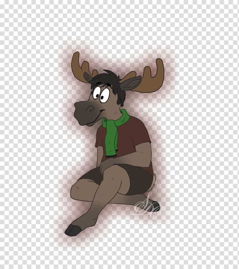 Moose Reindeer Elk Funny animal, deer transparent background PNG clipart