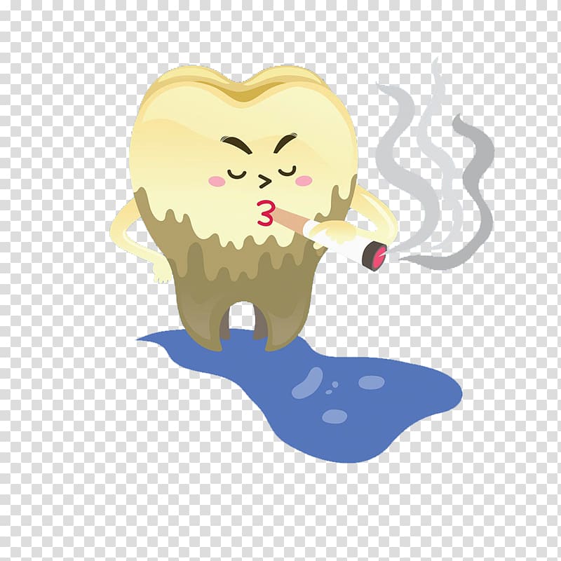 Tooth Drawing Smoking, Smoking teeth transparent background PNG clipart