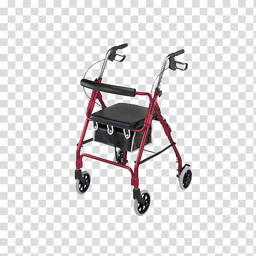 Rollaattori Walker Red Mobility aid Burgundy, Rest Area transparent background PNG clipart