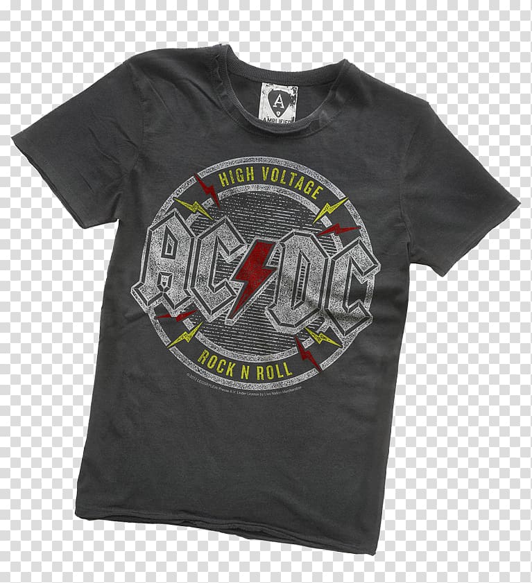 T-shirt AC/DC High Voltage Rock or Bust World Tour Brand, T-shirt transparent background PNG clipart