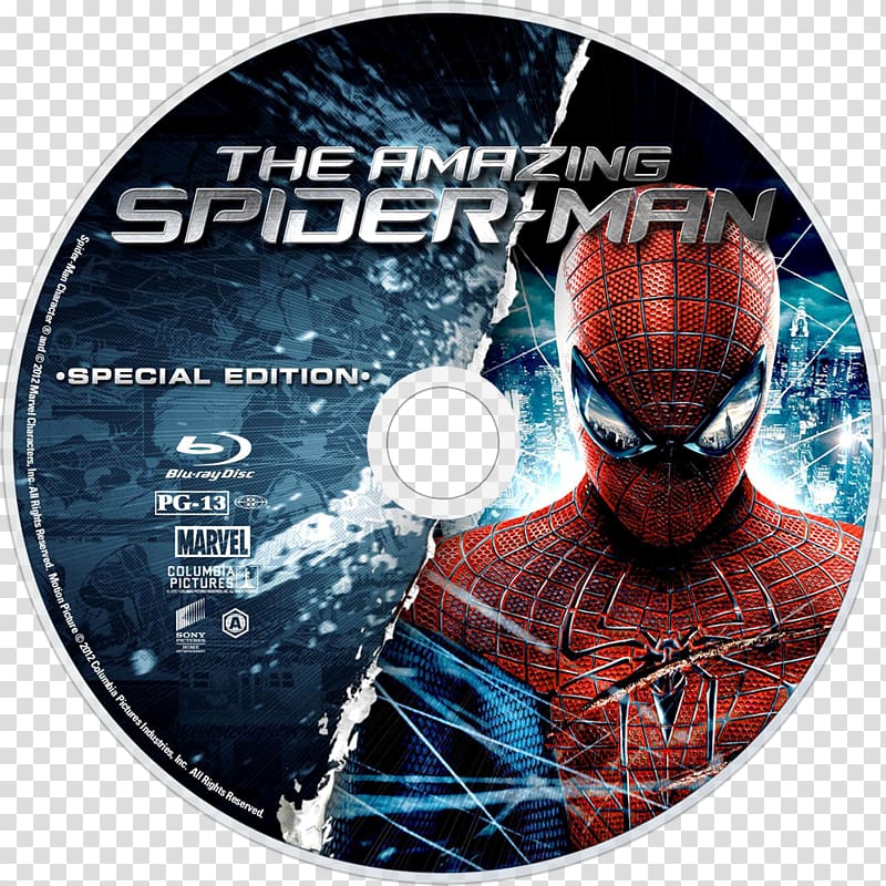 The Amazing Spider-Man Blu-ray disc DVD Compact disc, spider-man transparent background PNG clipart