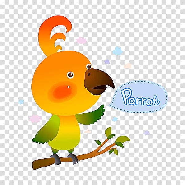 Bird Duck Parrot , Branches on the parrot transparent background PNG clipart