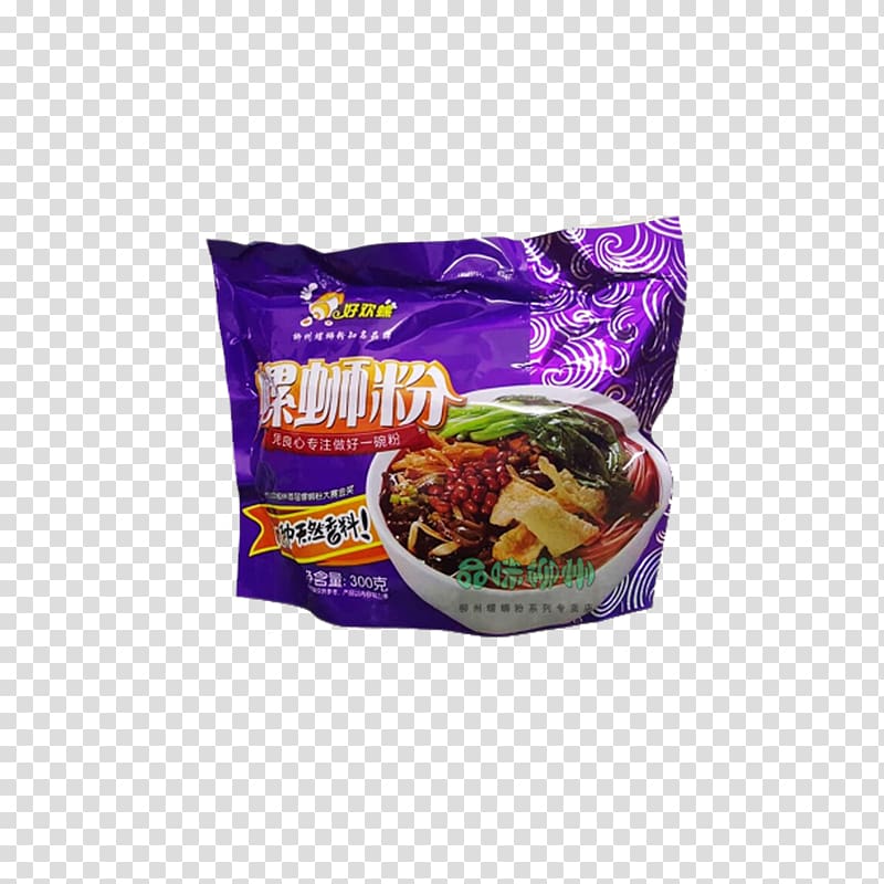 Liuzhou Instant noodle Pasta Vegetarian cuisine Gemelli, Please screw luosifen bags transparent background PNG clipart