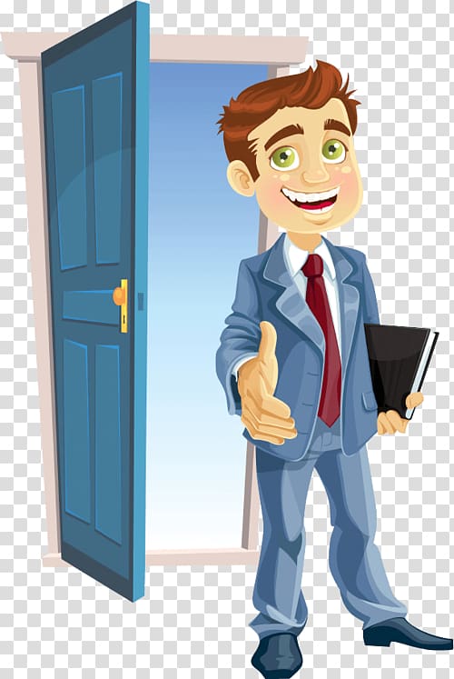 Job interview Businessperson Job Seeker, Doorstep transparent background PNG clipart