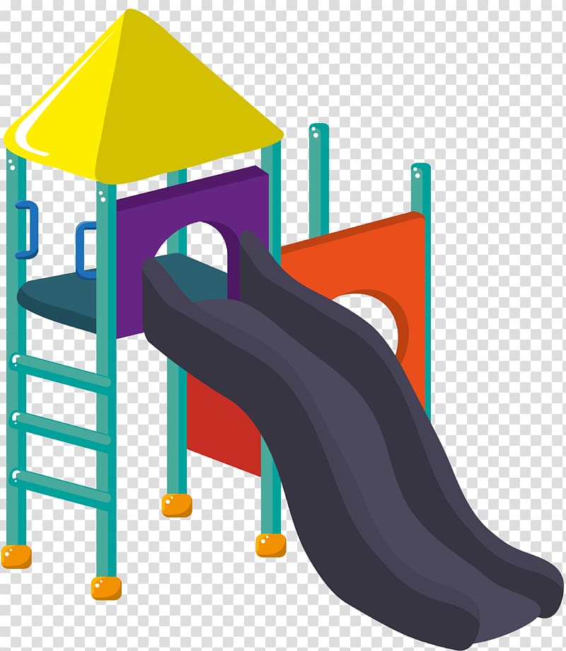 green, purple, and yellow slides illustration, Playground slide , playground transparent background PNG clipart