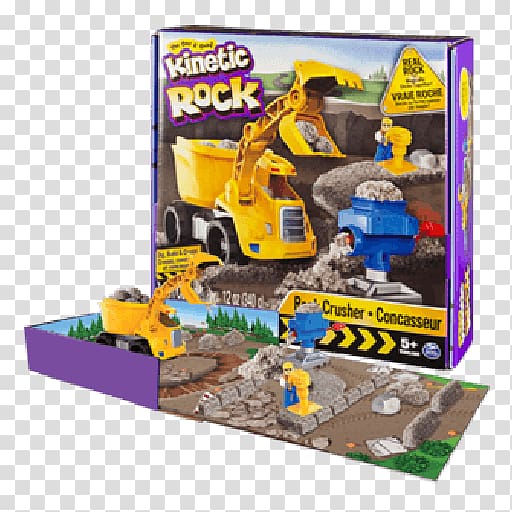 Kinetic Sand Rock Toy Spin Master Crusher, rock transparent background PNG clipart