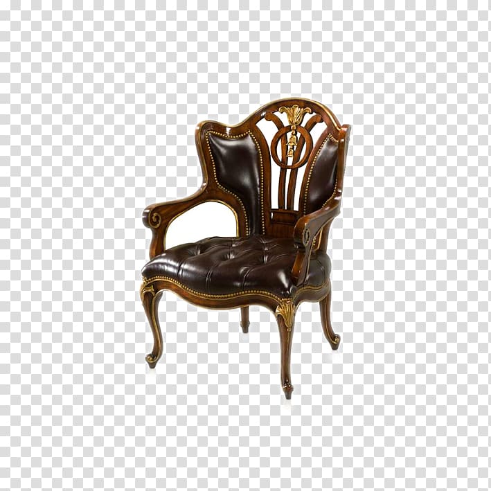 Chair Table Couch Furniture Canapxe9, European-style wooden chair transparent background PNG clipart