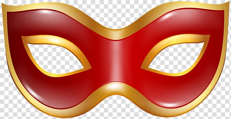 Mask , Carnival Mask Red transparent background PNG clipart