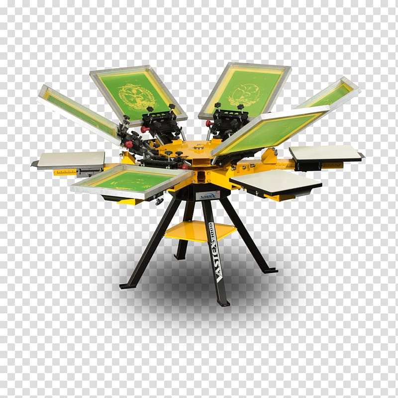 Printing press Screen printing T-shirt Machine, inkjet floating effect transparent background PNG clipart