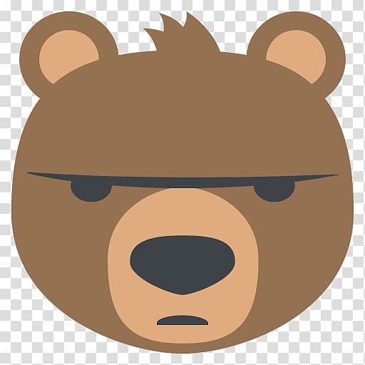 American black bear Emoji Polar bear Sticker, over transparent ...