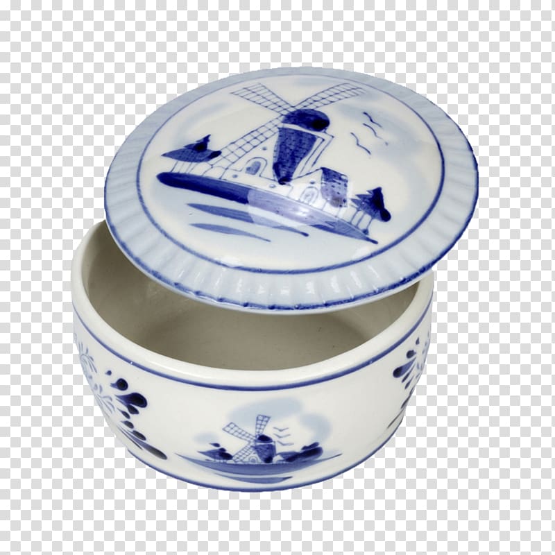 Blue and white pottery Lid, design transparent background PNG clipart