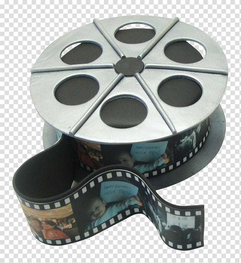 gray and black film illustration, Birthday cake Film Reel, Film Reel transparent background PNG clipart